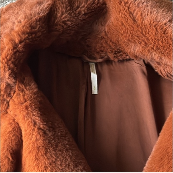 Free People: Brown Kate Faux Fur Coat - Picture 10 of 14